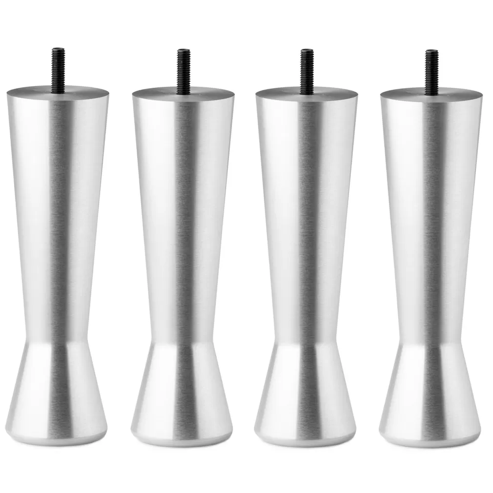 Familon hourglass aluminium bed leg set